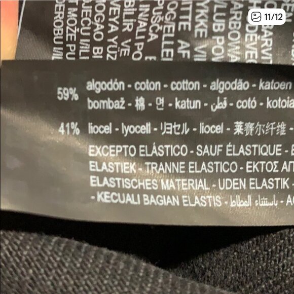 Zara Black Denim Lyocell Cotton Jumpsuit Long Sleeve Utility Boiler Suit Size XS - Picture 8 of 14